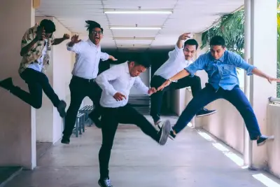 Friends having fun together
